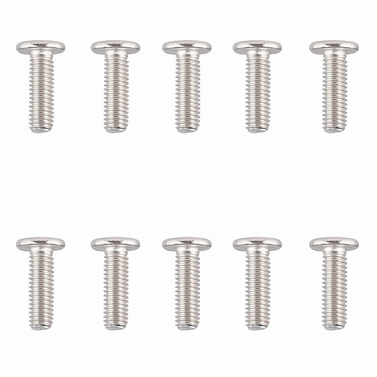 Dailygoods- Platte Kopschroeven 10 Stuks - M8 x 10 mm - Roestvrij Staal A2 V2A - Zeskantige Aandrijving - Corrosiebestendig - Voor Buiten/Vochtige Omgevingen - Schroeven