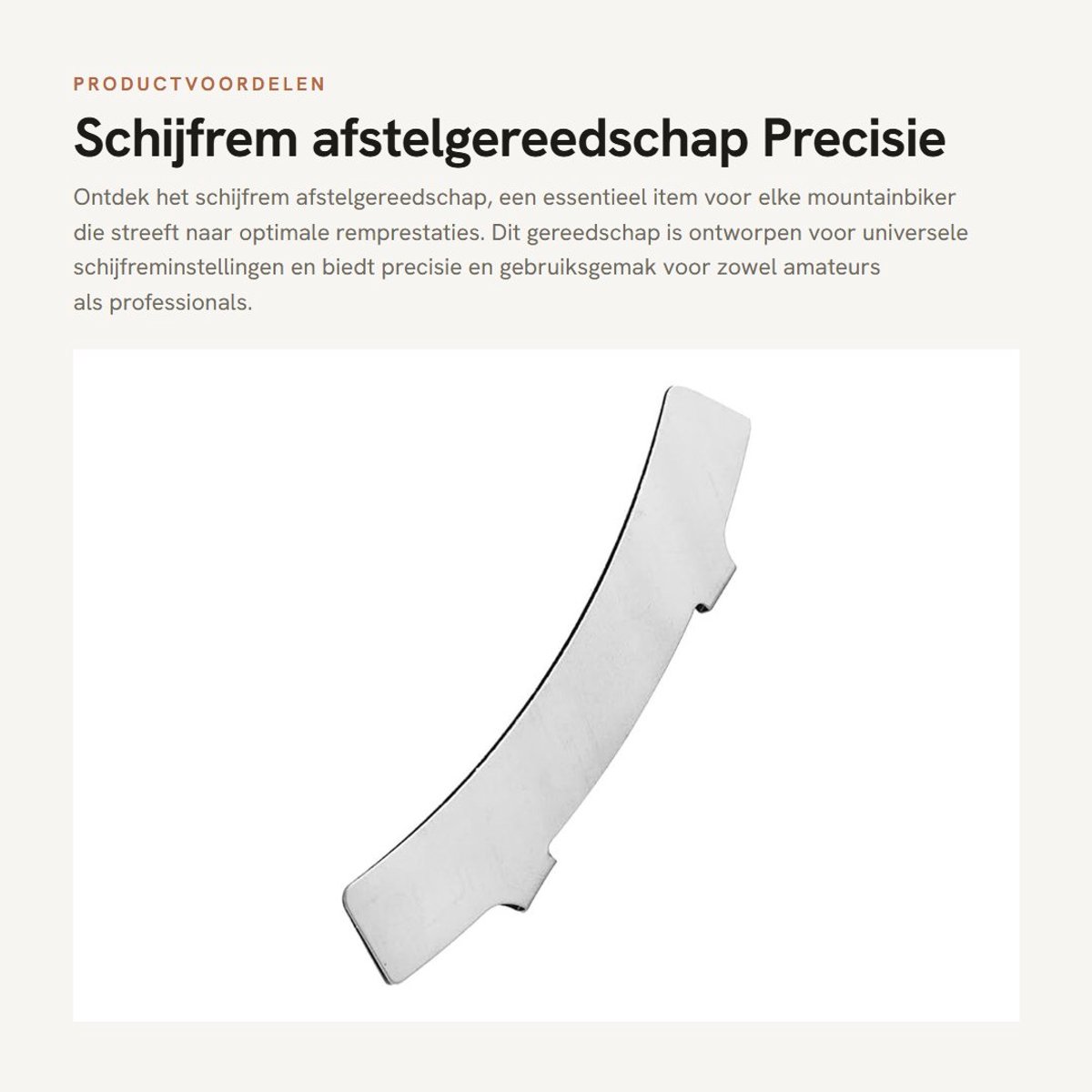 Dailygoods- Schijfrem Afstelgereedschap - Nauwkeurige Afstelling - Roestvrij Stalen Plaat - Duurzaam Gereedschap - Professionele Kwaliteit - Effectieve Accessoires - Remafstelgereedschap