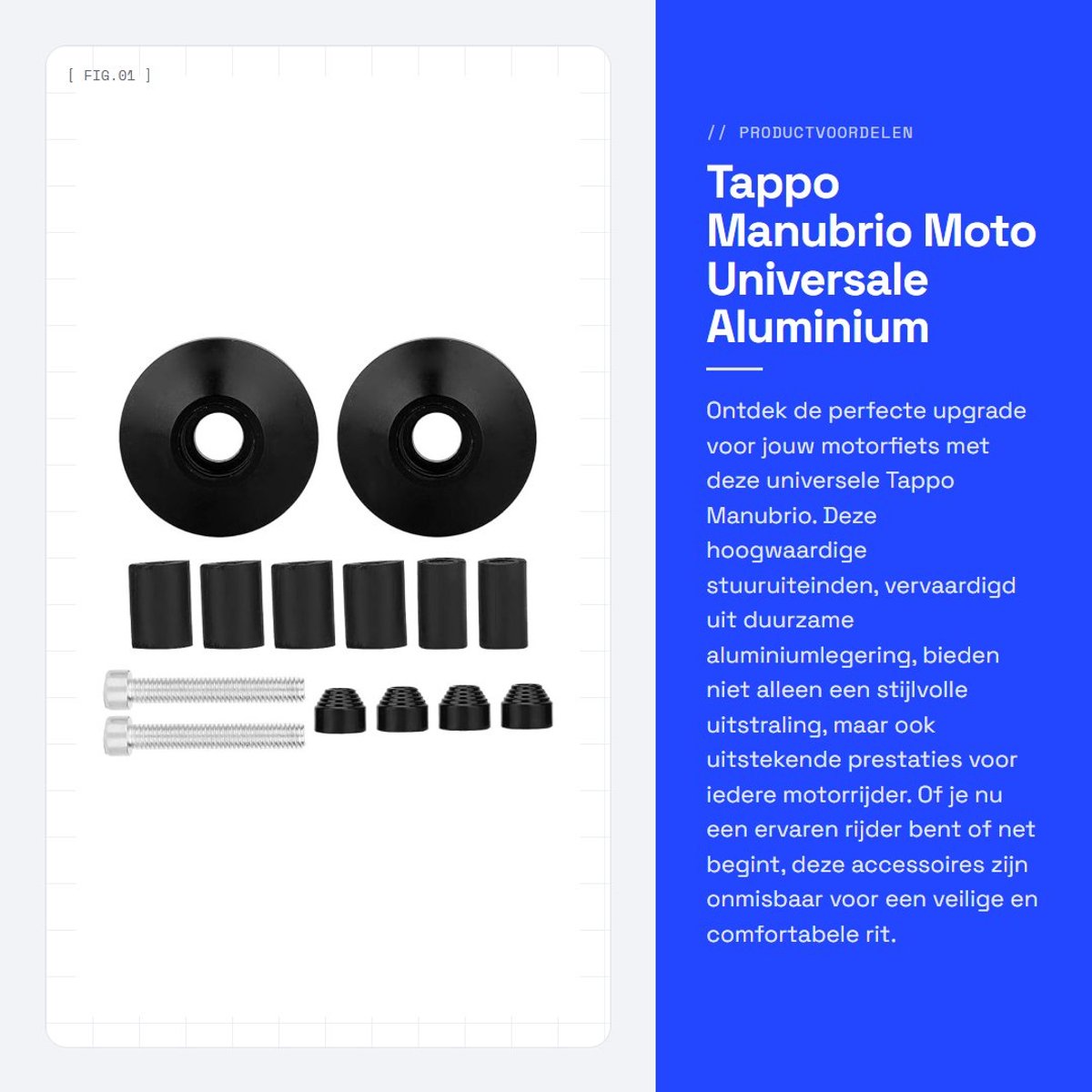Dailygoods- Tappo Manubrio Universeel - Aluminiumlegering - Zwart/Rood - 2 Stuks - Corrosieweerstand - Eenvoudige Installatie - Stuuruiteinden