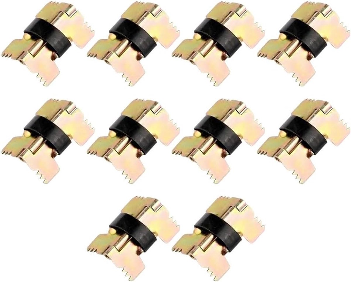 Veerscharnieren - Klapscharnieren - Kleine Doosjes - Zelfvergrendelend - 10 Stuks - Metaal