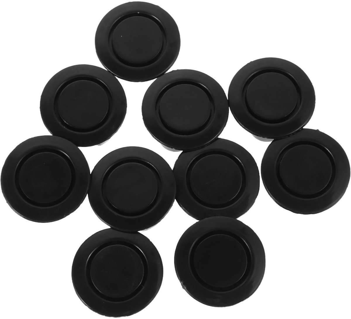 Dailygoods- Gatafdekkingen 10 stuks - Universele Bumperafdekkappen - Zwarte Kunststof - Voor- en Achterbumper - Eenvoudig te Monteren - Bescherming tegen Water en Vuil - Bumperafdekkingen