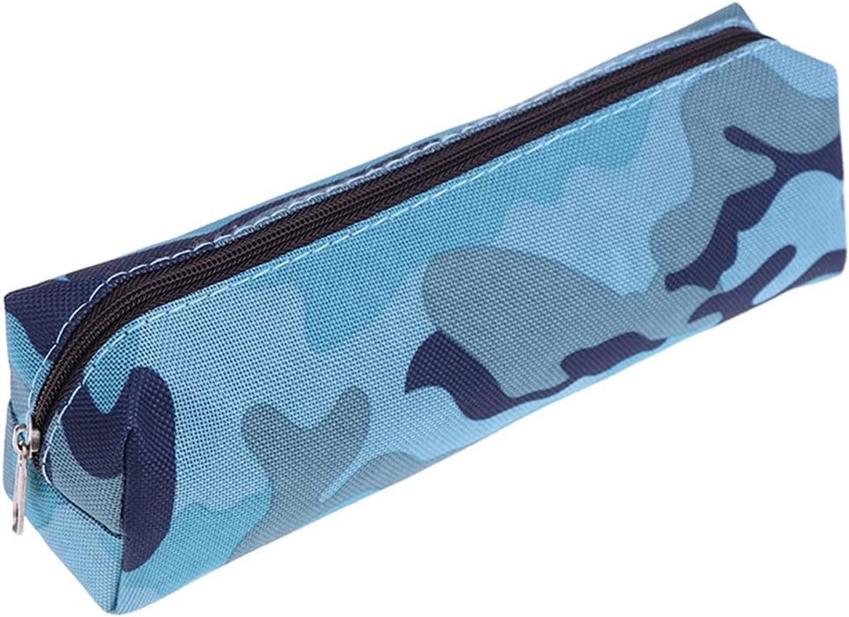 Etui Militair Stijl - Pennendoosje Canvas - School Benodigdheden - Vlek- en Krasbestendig - Ruim Formaat - Camouflage