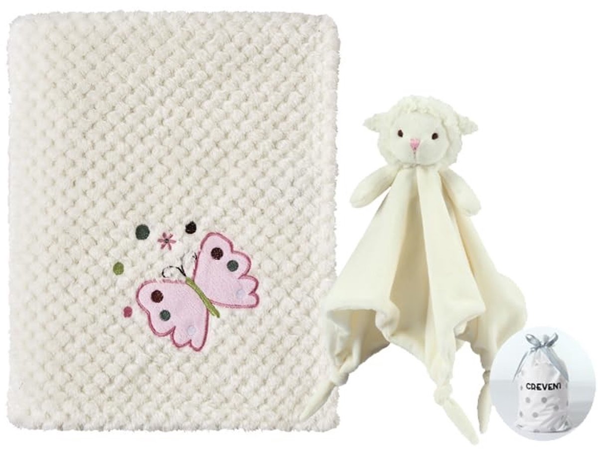 Dailygoods- Babydeken Zacht - Veiligheidsdeken - Cadeauset - Fleece - 76 x 102 cm - CPC-gecertificeerd - Babykleed