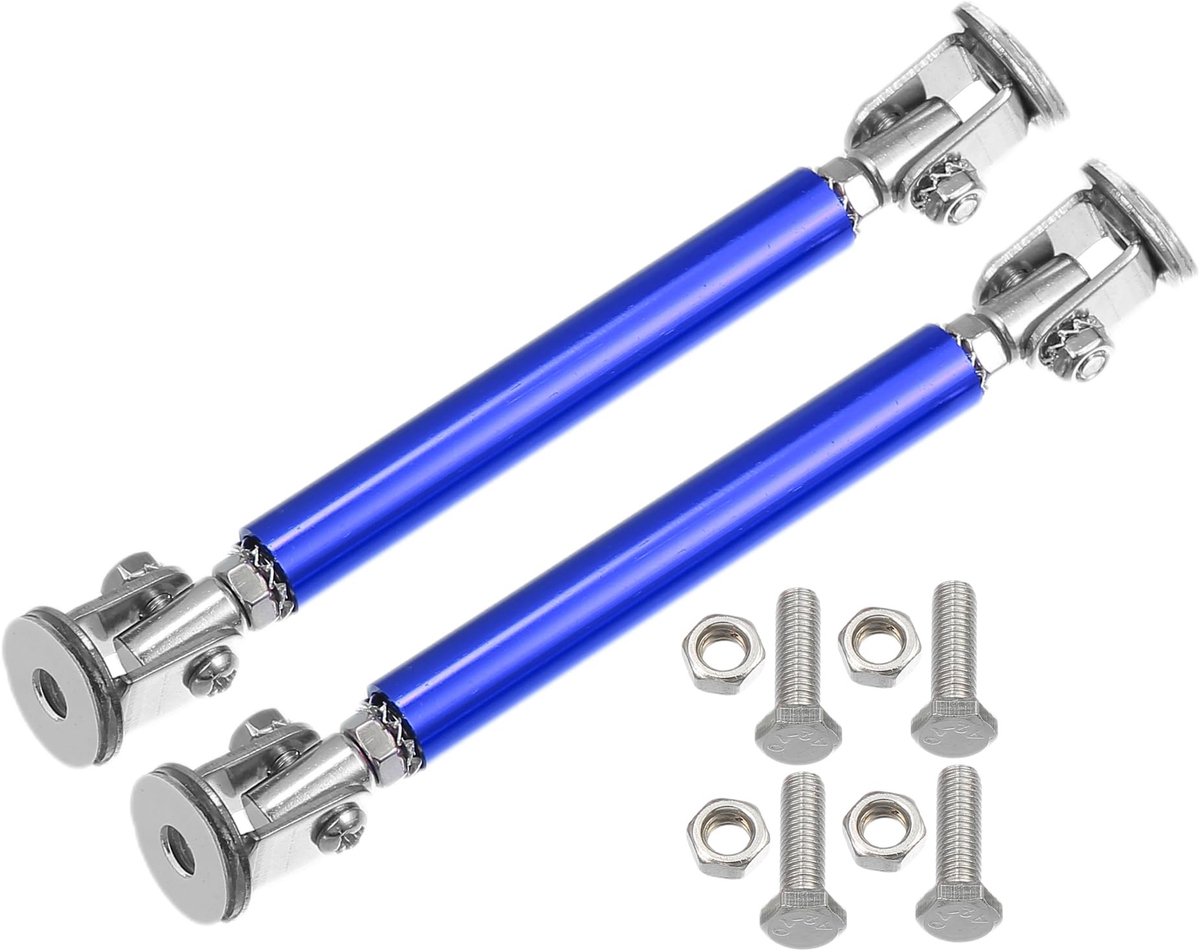 Dailygoods- Bumperlip Vervangbaar - 75mm Strut Rod - Aanpasbare Lengte - Eenvoudige Installatie - Professionele Installatie Aanbevolen - Directe Pasvorm - Splitterstang