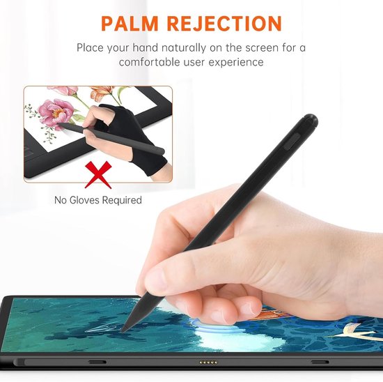 Dailygoods - USI2.0 Stylus Pen - Oplaadbare Stylus - Palmafwijzing - Geschikt voor Max11 - 4096 Drukgevoeligheid - Magnetisch - Voor Chromebook X360 14C — afbeelding 2