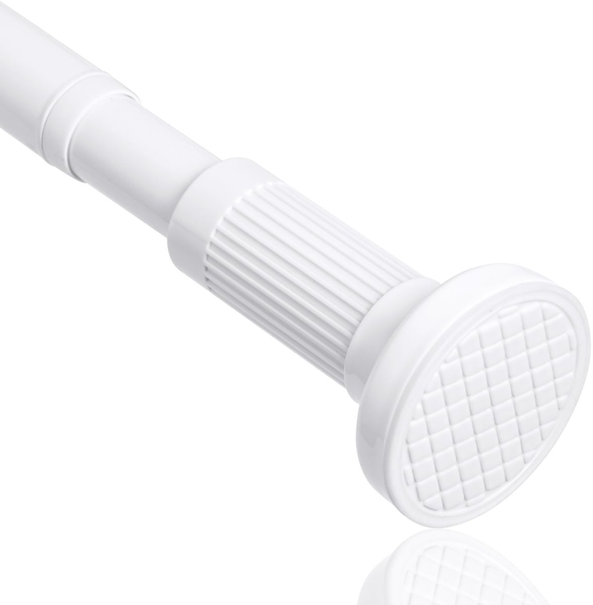 Dailygoods - Flintronic uitschuifbare gordijnstangen, 70-120cm zonder boren telescopische douchegordijnrail, douchegordijnstang, verstelbare gordijntrekstang voor keuken, kast, badkamer, raam (Diameter: 250mm)