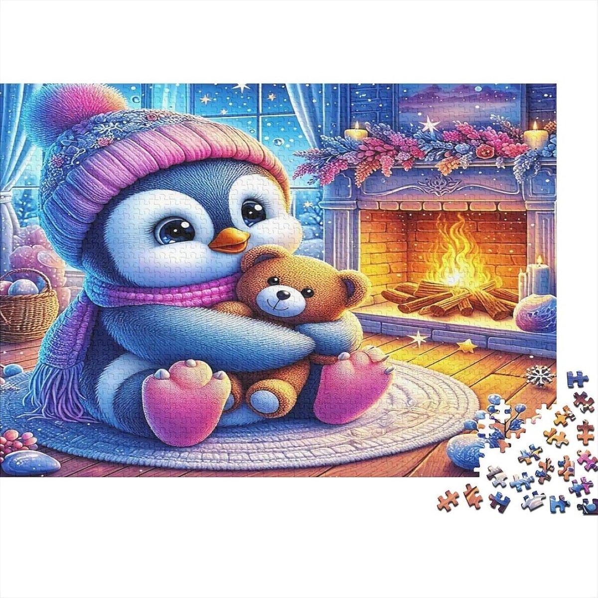 Puzzel 1000 Stuks - Volwassenen Puzzel - Ontspannend Spel - Dikke Papier Kwaliteit - 52 x 38 cm - Dierenprint