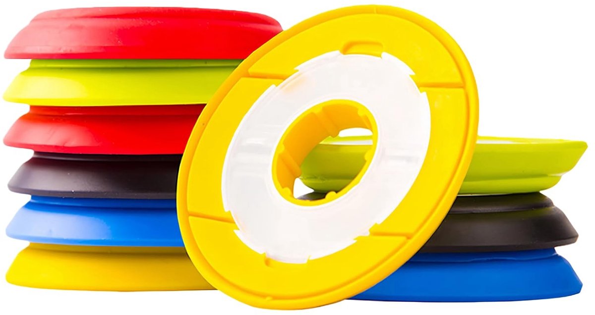 Dailygoods- Vislijnhouder 10-Pack - Siliconen/Houders - Lijn Organizer - Vissen Accessoire - Slagvast - Perfecte Opslag - Lijnopslag