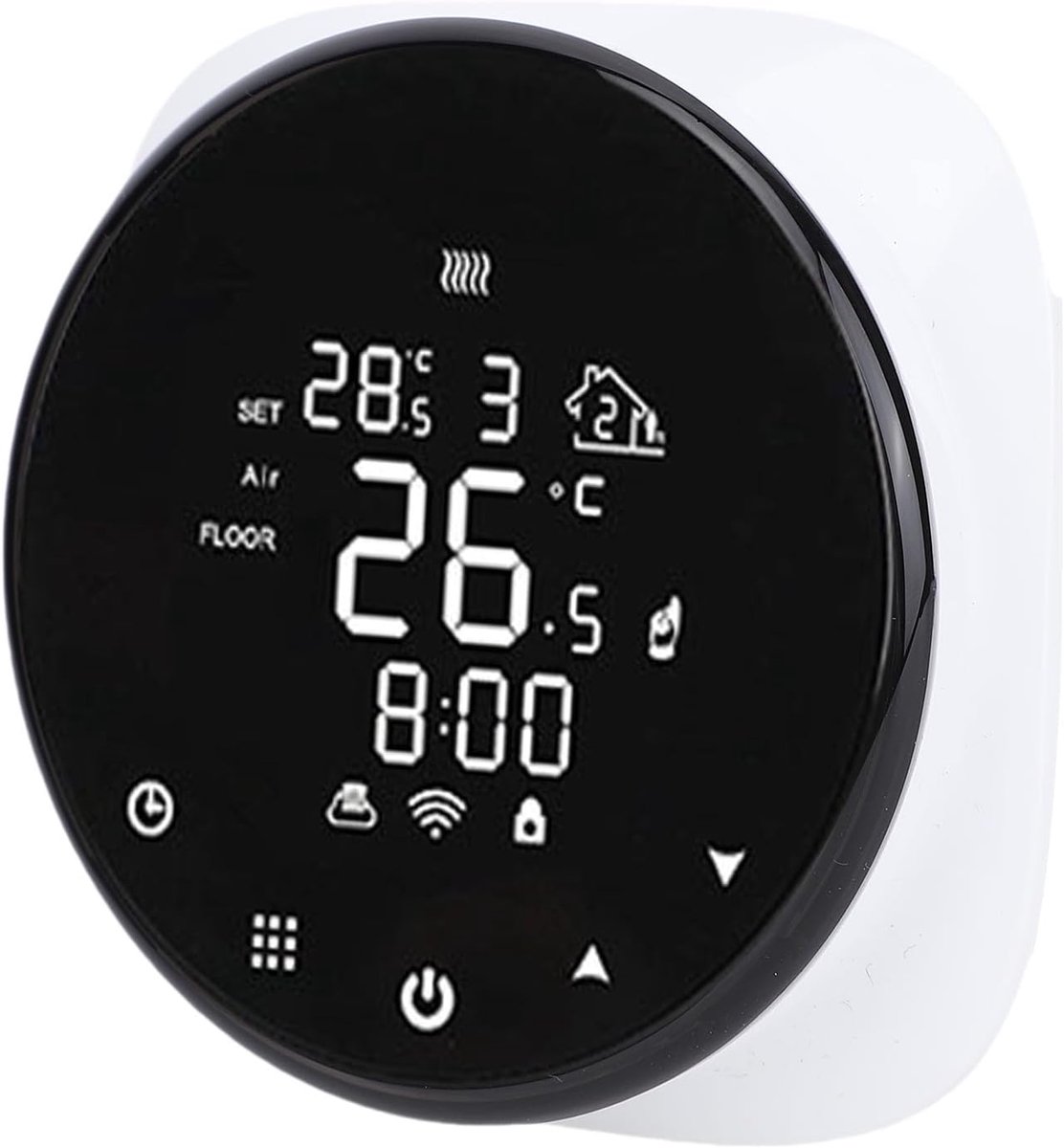 Slimme Thermostaat - Temperatuurregelaar WiFi - Comfort Thuis - Afstandsbediening App - Wandmontage - Wit