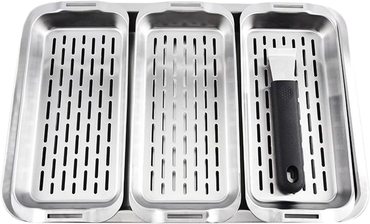 Grillmand - Groentemand BBQ - Buiten Koken - Efficiënte Warmteverdeling - 43 x 29 x 55 cm - Veelkleurig