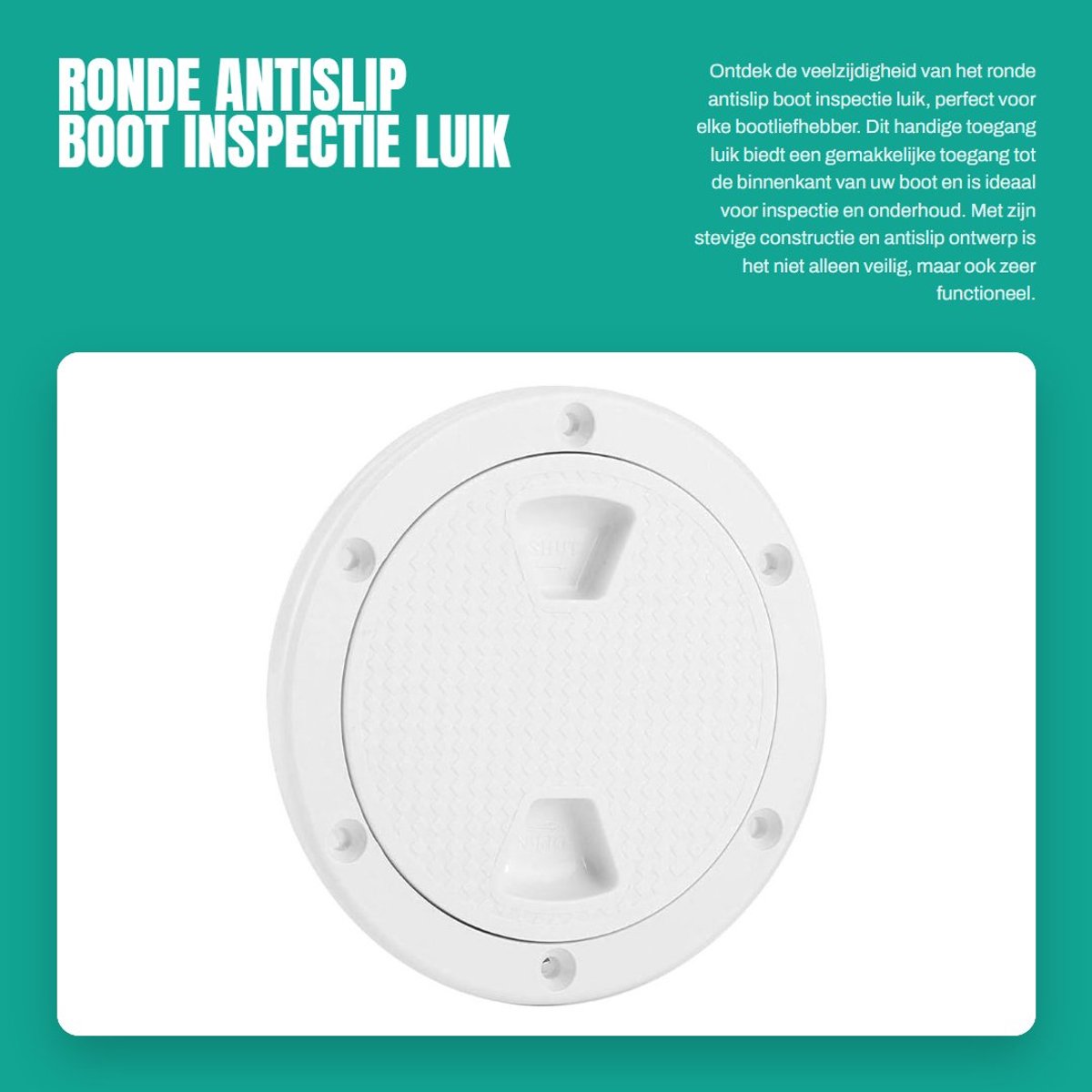 Dailygoods- Inspectieluik Robuust Ontwerp - Toegangspaneel - Slagvast - UV-bestendig - Eenvoudig te Installeren - O-ring Afdichtingen - Luikdeksel