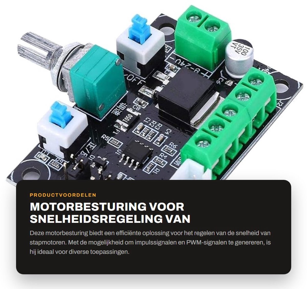 Dailygoods - Motorbesturing voor Snelheidsregeling van Stapmotoren