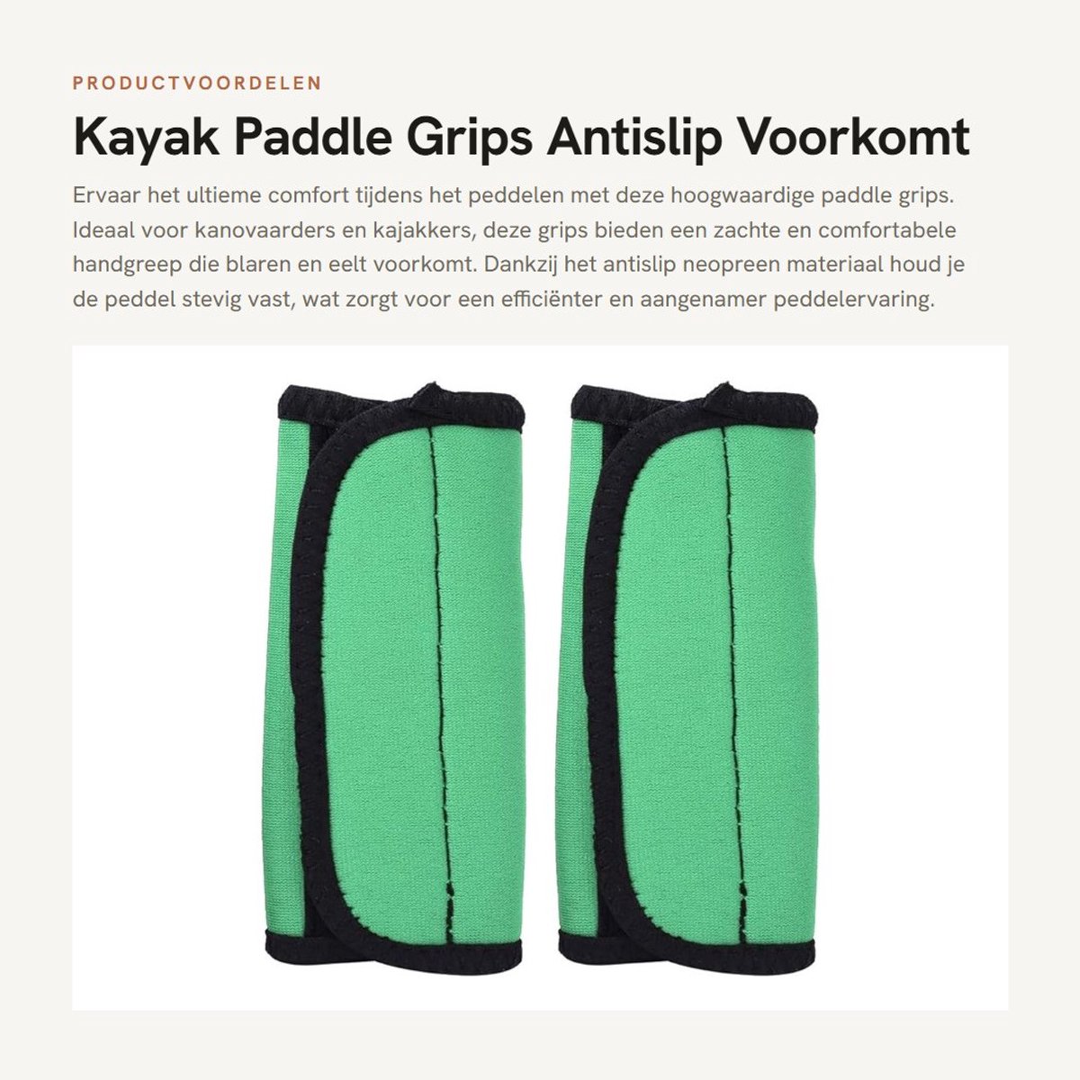 Dailygoods- Paddle Grips Antislip - Set van 2 - Neopreen - Vermindert druk op handen - Comfortabel - Verbeterde grip - Peddelgrip