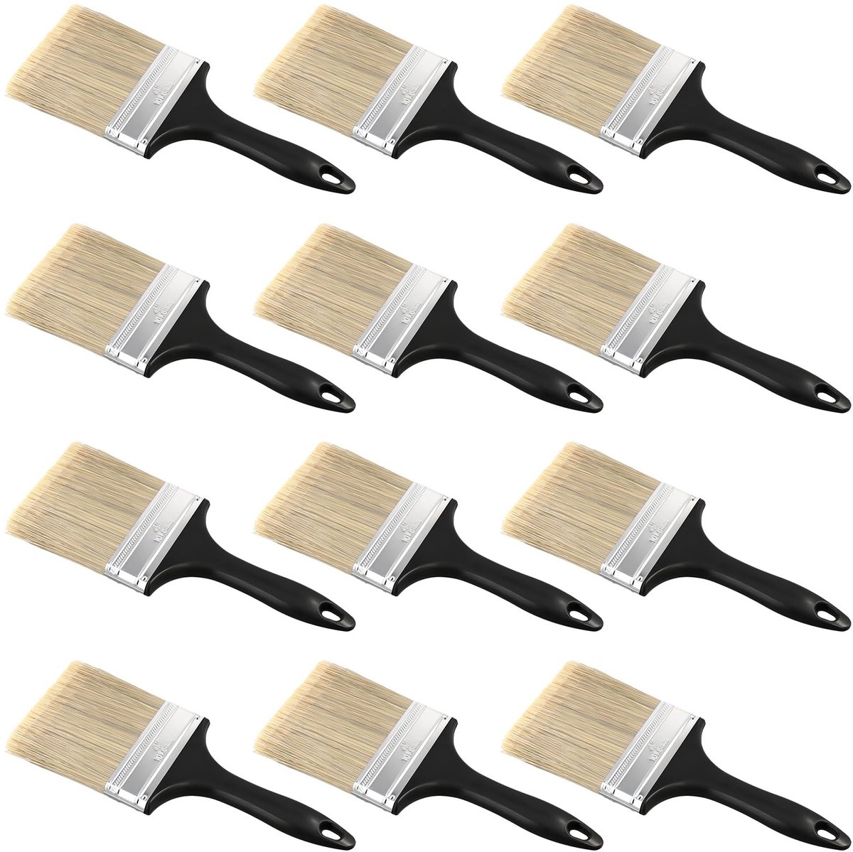 Omgoods - Set van 12 Chip Paint Brushes voor Verven en Vernissen