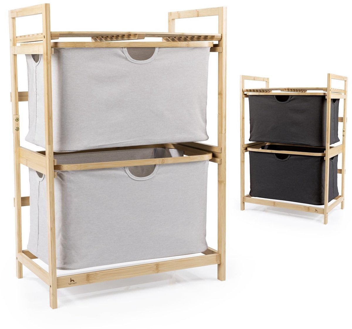 Omgoods - Bamboo Badkamer Rek met 2 Compartimenten