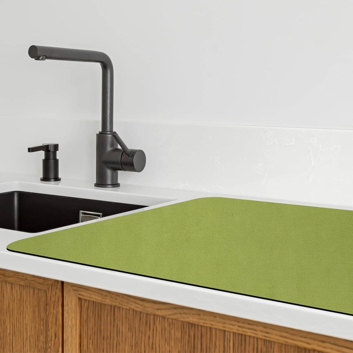 Omgoods - Afdruipmat 23,2 inch x 19,3 inch - Absorberend met Antislip Achterkant