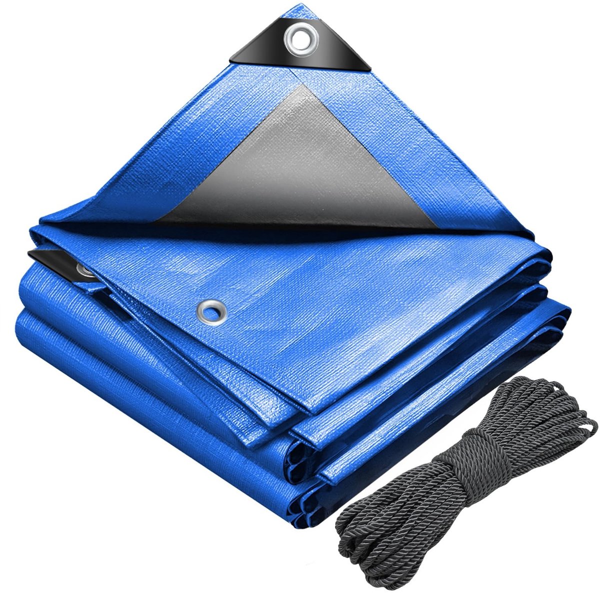 Omgoods - Waterdicht Polyethyleen Zeil, 180 g/m², 3 x 5 m, Extra Sterk
