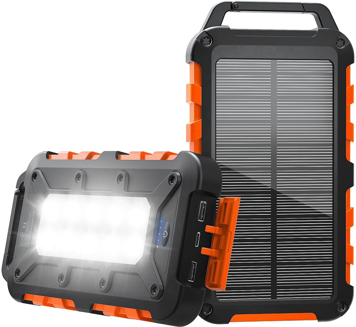 Omgoods - Solar Powerbank 10000mAh met 22.5W PD Snelladen en 3 USB Uitgangen