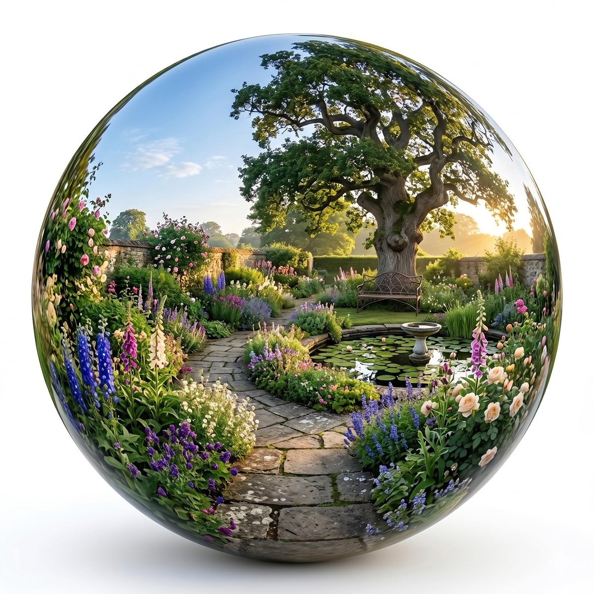 Omgoods - Decoratieve Spiegelbal voor Tuin en Vijver
