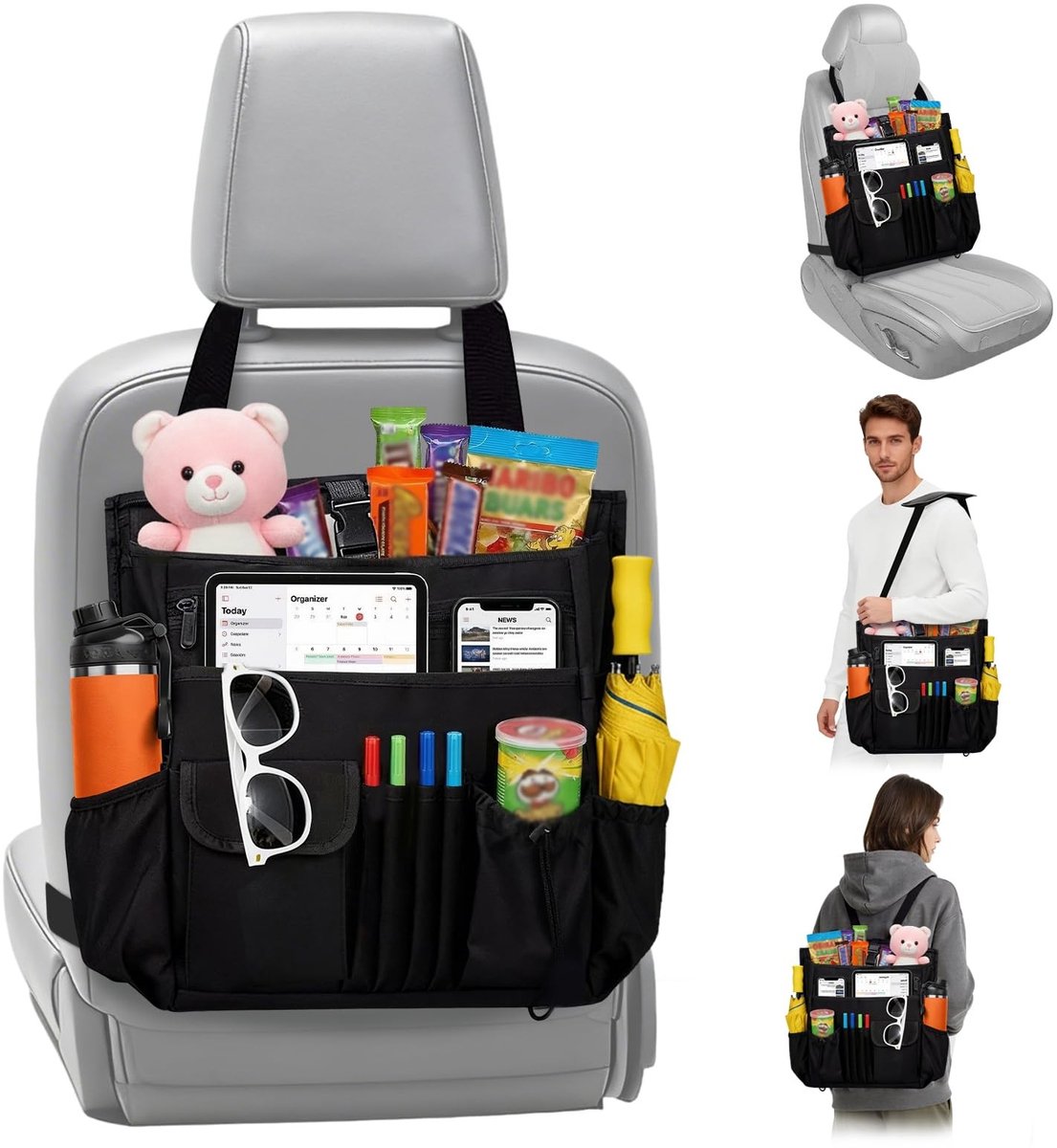 Omgoods - Auto Organizer voor Achterbank met Verstelbare Straps