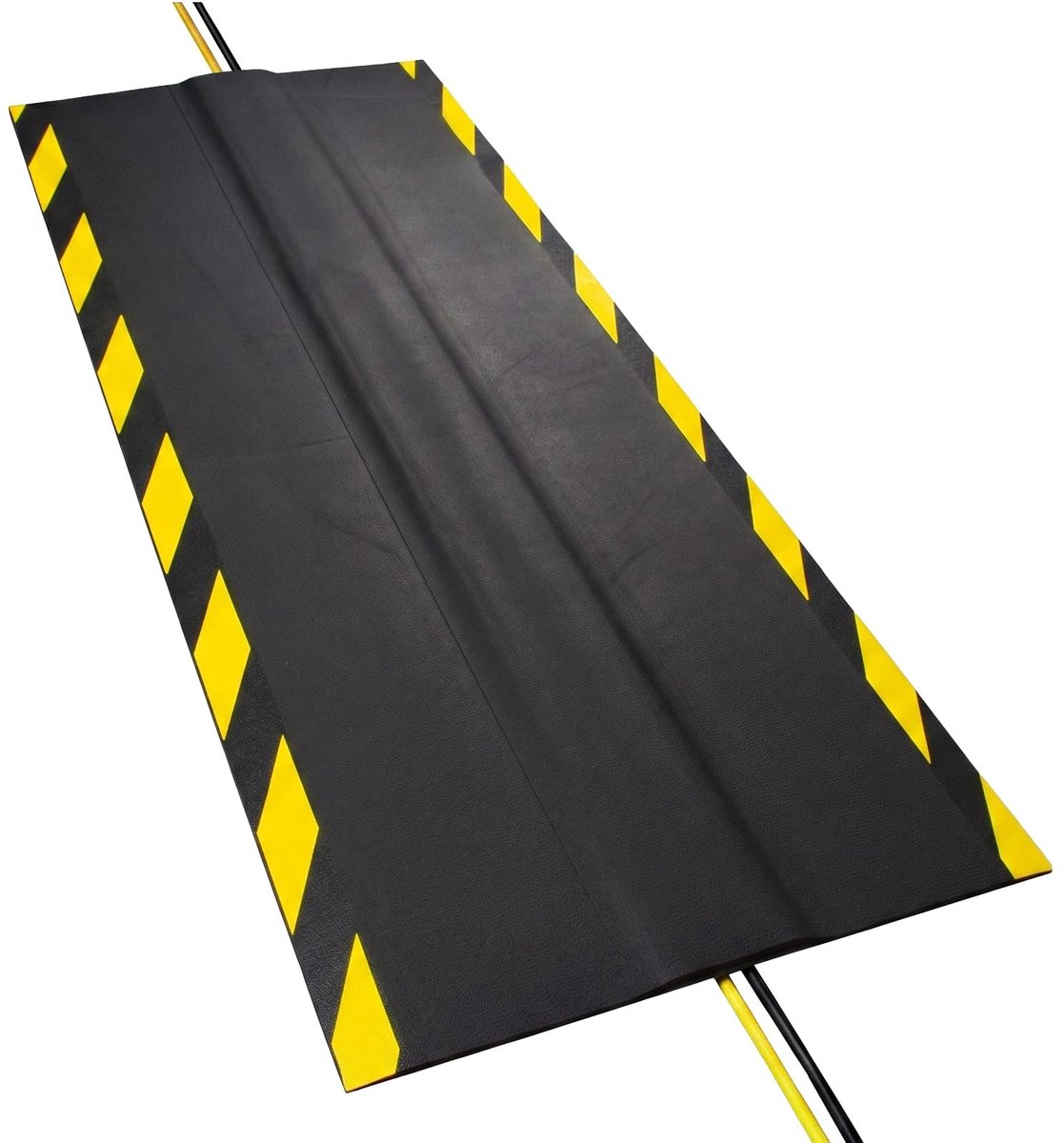 Omgoods - Kabelmat 1 m - Rubber Kabelbescherming voor Buitengebruik (100 x 30 cm)