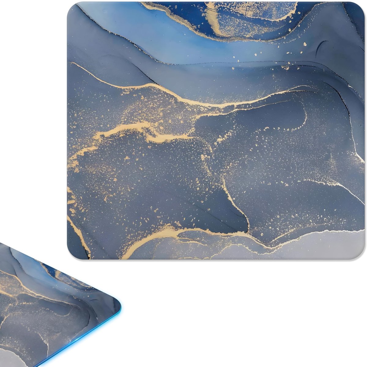 Omgoods - Gehard Glazen Muismat - Krasbestendig en Ultra-Glad 300x260mm