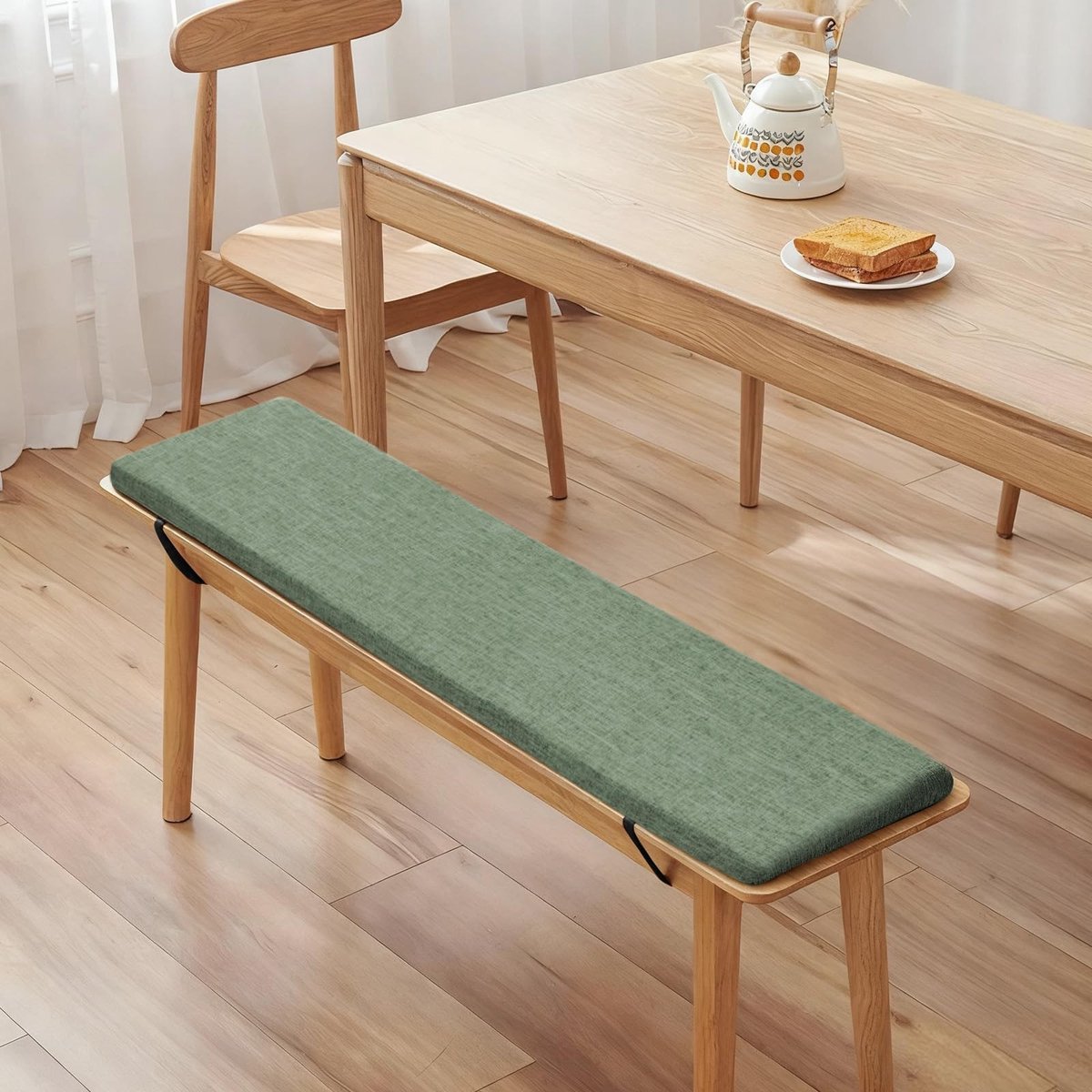 Omgoods - Tuinbank Kussen 100x40x5cm met Antislip en Wasbare Cover