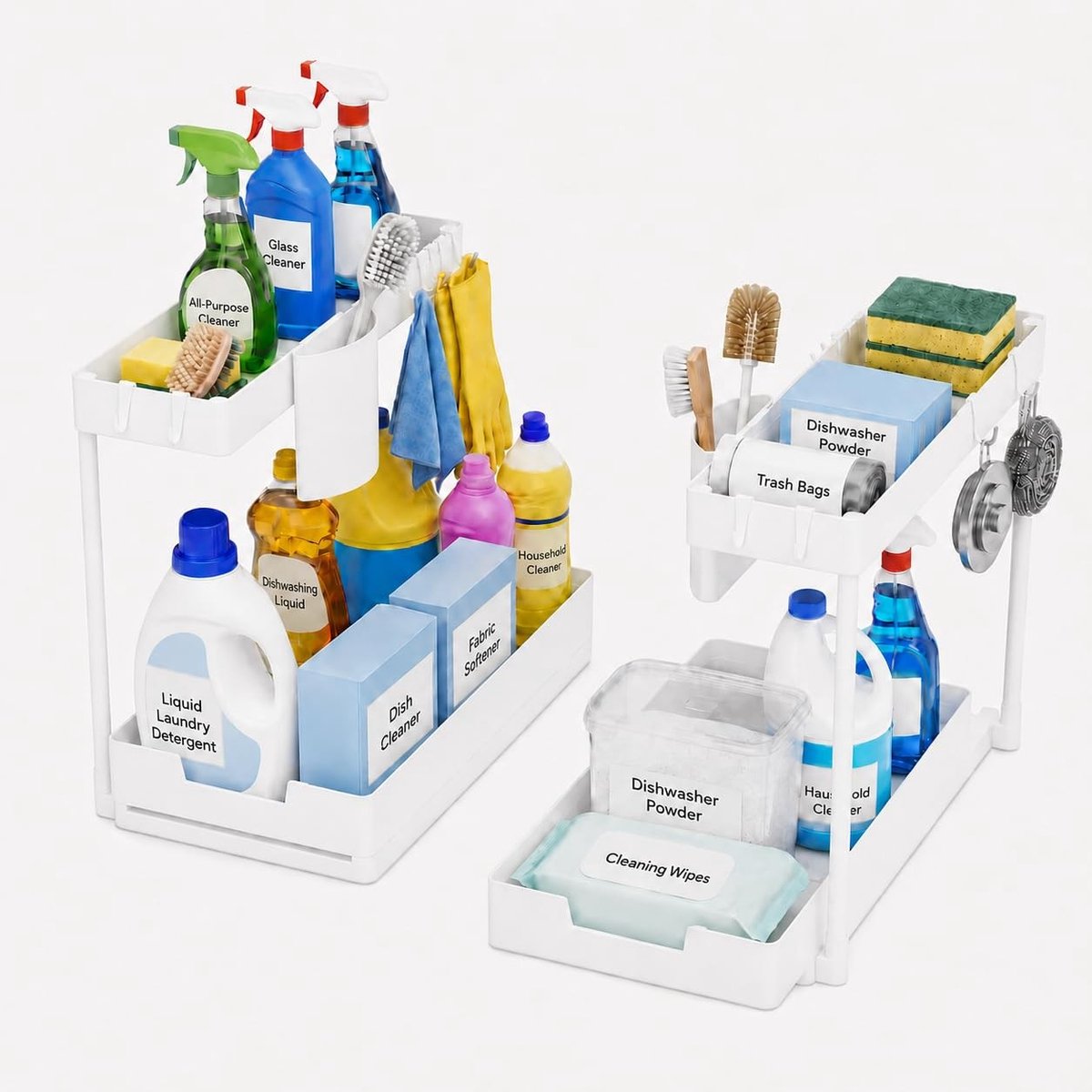 Omgoods - Onder-Zink Organizer met Uittrekbare Lade voor Keuken en Badkamer