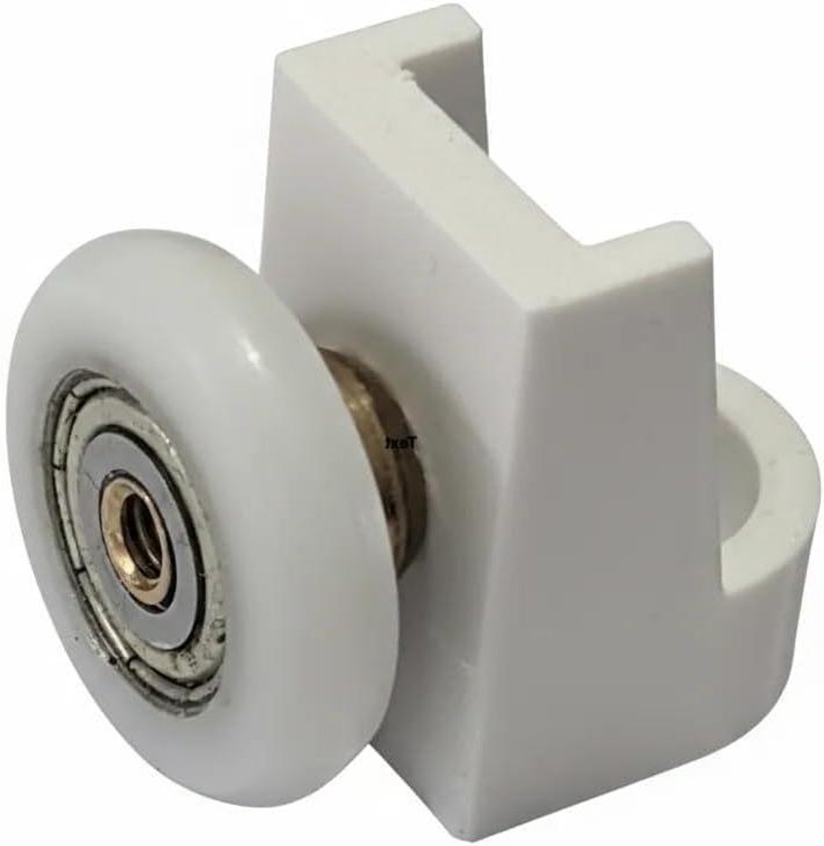 Douchedeur Rolletjes - Douchewieltjes Vervanging - Douchedeur Repareren - Hoge Kwaliteit Plastic - 23 mm Diameter - Grijs