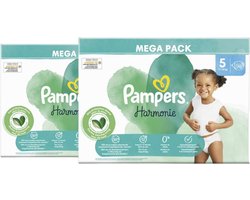Pampers Harmonie luiers - Maat 5 - 140 stuks (2 x 70) - 11-16 KG - Hypoallergeen & dermatologisch getest - 0% parfum en lotion - Tot 12 uur droogheid
