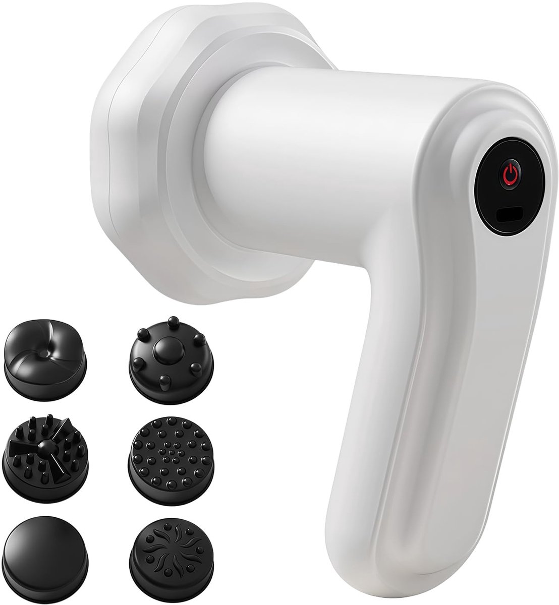Cellulitis Massager - Huidversteviger Apparaat - Huidverbetering Lichaam - 8 Intensiteitsniveaus - 14 cm - Wit