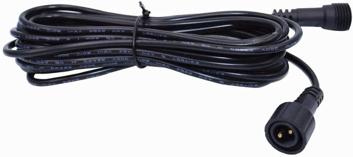 5m 12V verlengsnoer, voor tuinverlichting LED tuinverlichting, verlengsnoer, 2pin waterdicht, buiten