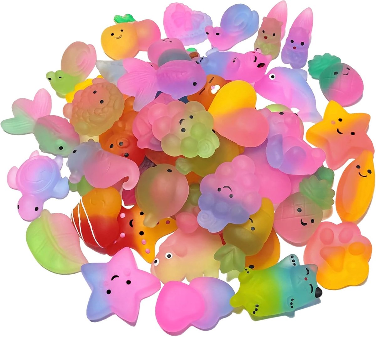 30 stuks Mochi Squishy speelgoed, kinderverjaardagscadeaus, feestgunsten, goody-tasvulling, paasmandvullers, klaslokaal slient fidgets, kousenvullers