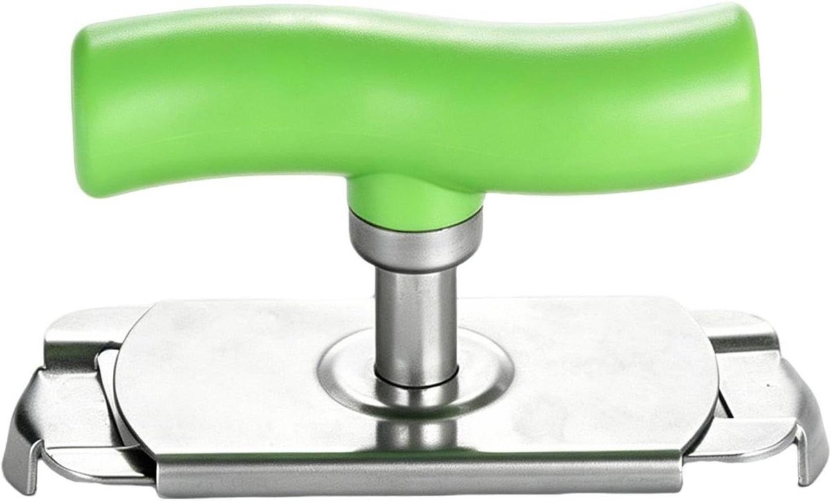Flesopener Keukengadget - Potopener Senioren - Moeiteloos Potten Openen - Verstelbaar Dekselmechanisme - 75 g - Groen