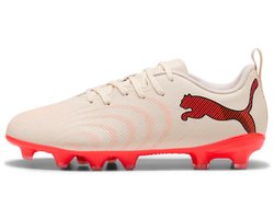 PUMA FUTURE 9 PLAY FG/AG Jr Unisex Sportschoenen - Sugared Almond-PUMA White-Ultra Red-PUMA Black