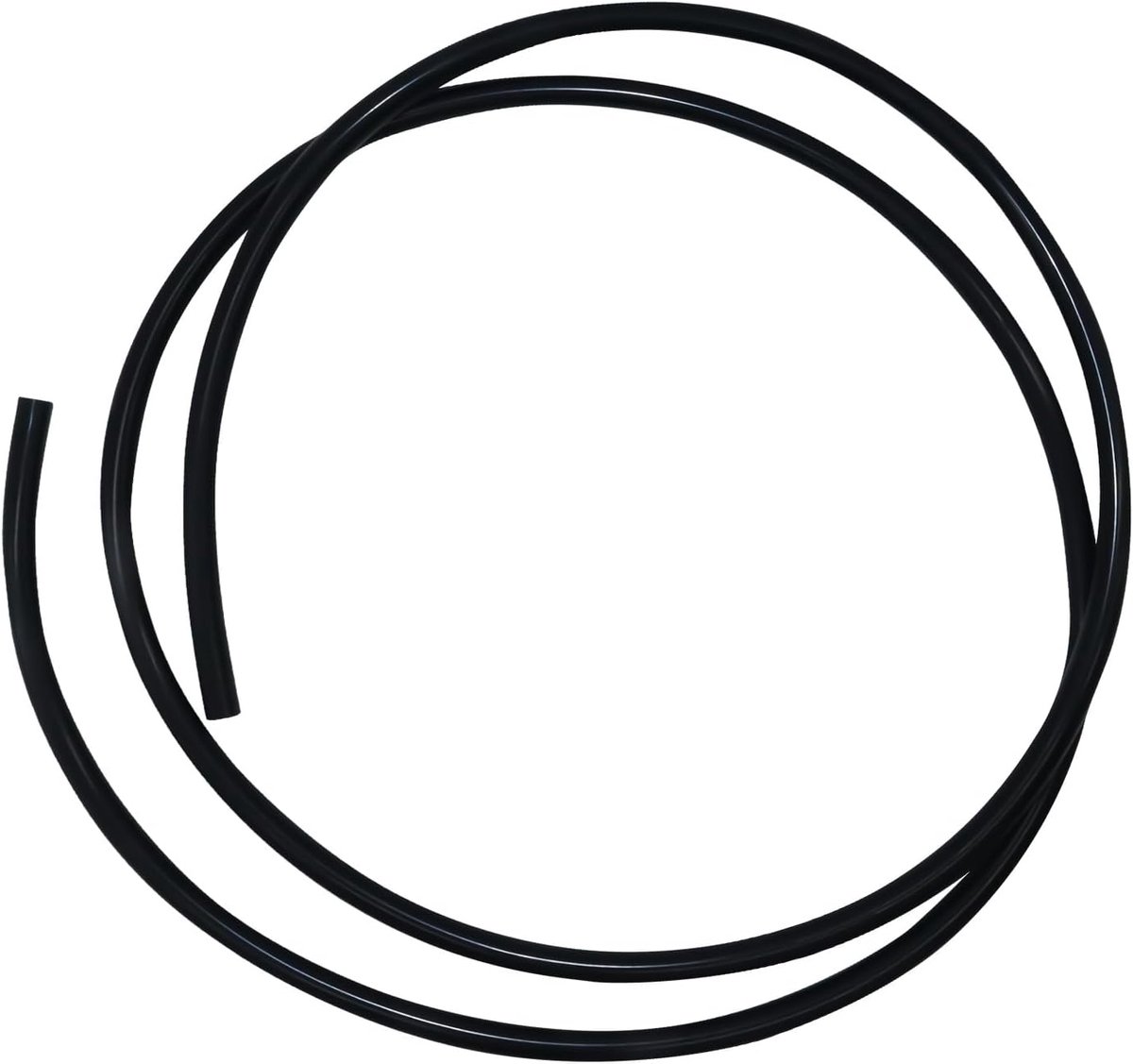 siliconenslang 5mm ID x 8mm OD 1.5 meter lengte, flexibele siliconen rubberen slangen water lucht buizen voor de pompoverdracht (Zwart)