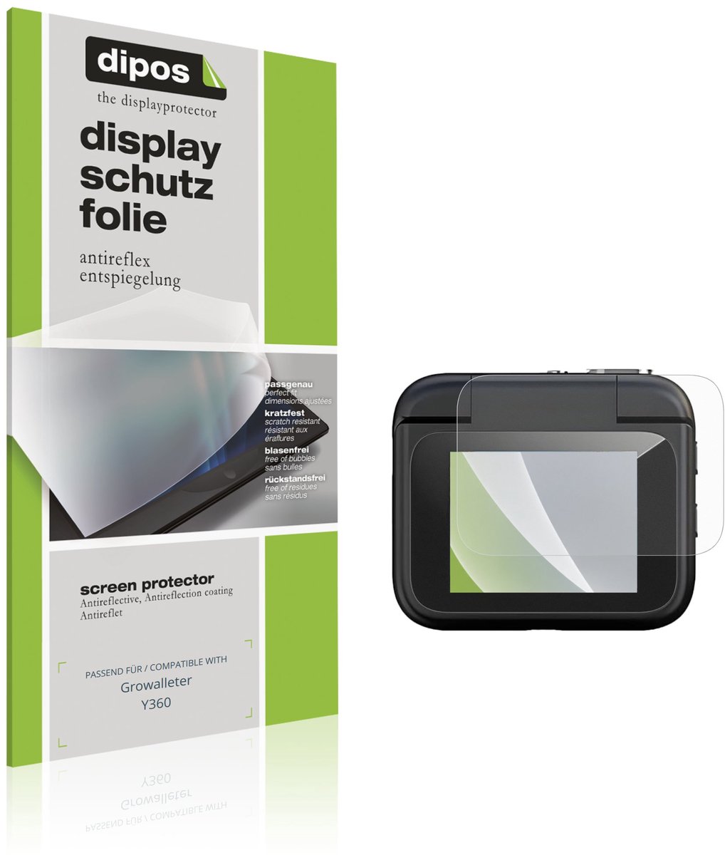 dipos – 4x Matte Beschermfolie geschikt voor Growalleter Y360 | Krasbestendige & antireflecterende Screenprotector Ultra-Thin