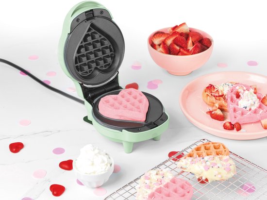 Giles & Posner Mini Wafelmaker 5-In-1, Antiaanbak, Wisselbare Platen van Giles & Posner — afbeelding 5