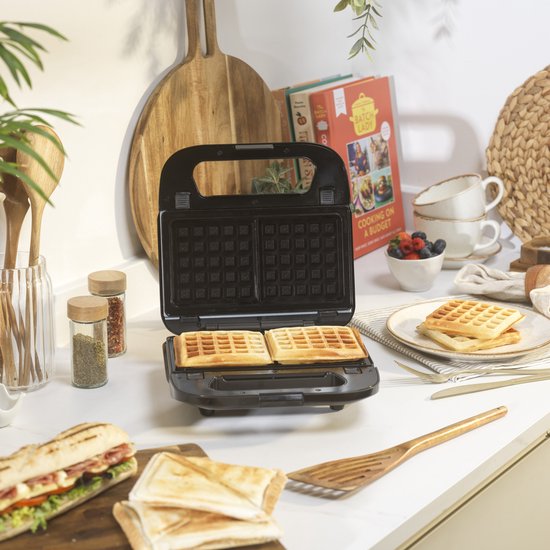 Salter 3-in-1 Snack Maker - PFAS-vrij - Wafel, Tosti, Panini van Salter — afbeelding 2