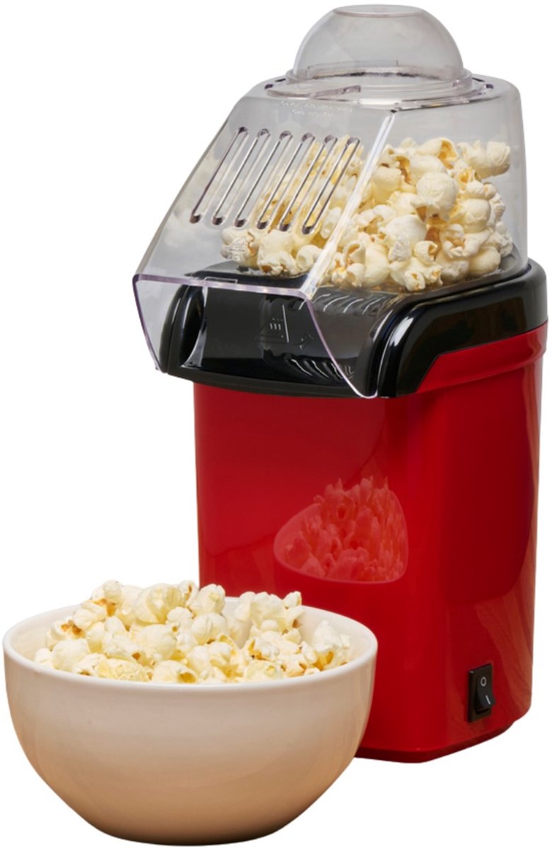 alpina Popcorn Machine 1200W - Popcornmachine zonder Olie - Popcornmaker met Maatlepel - Klaar in 3 Minuten