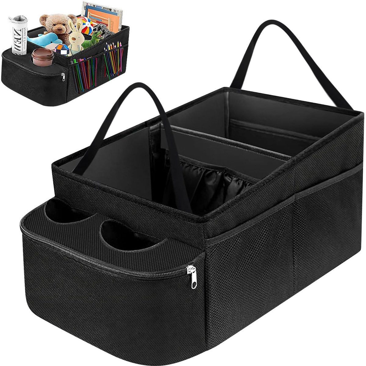 Omgoods - Auto Organizer met Bekerhouder voor een Opgeruimde Rit