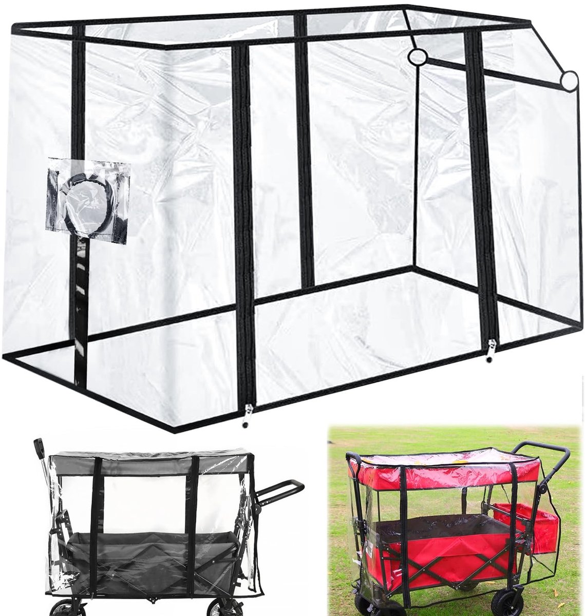 Omgoods - Universele Regenhoes voor Kinderwagens en Handkarren