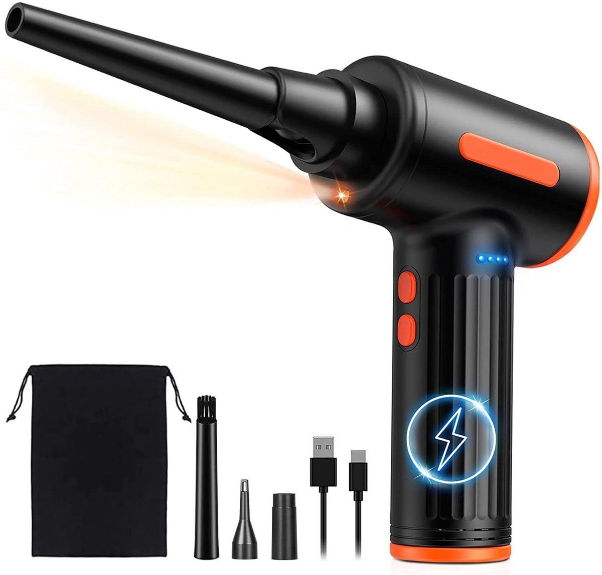 Omgoods - Draadloze Stofblazer met Hoogwaardige Motor en LED Lichten