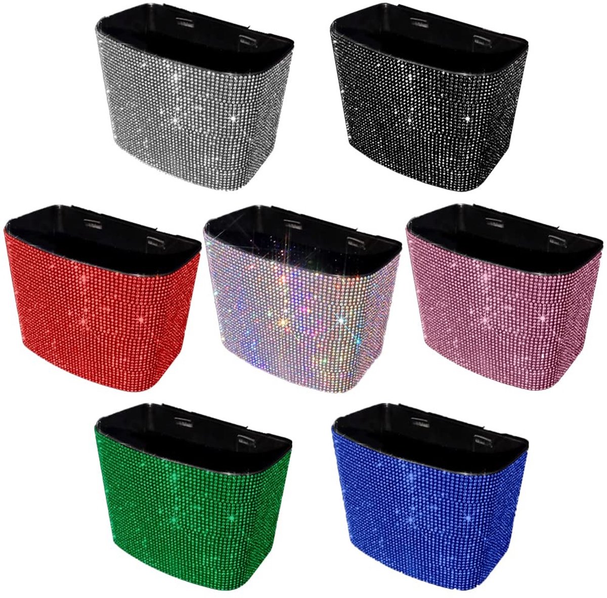 Omgoods - Rhinestone Autoafvalbak voor Vrouwen