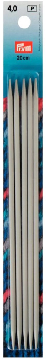 PRYM Kousenbreinaalden ALU 4,00/20 grijs 191492 - Prym