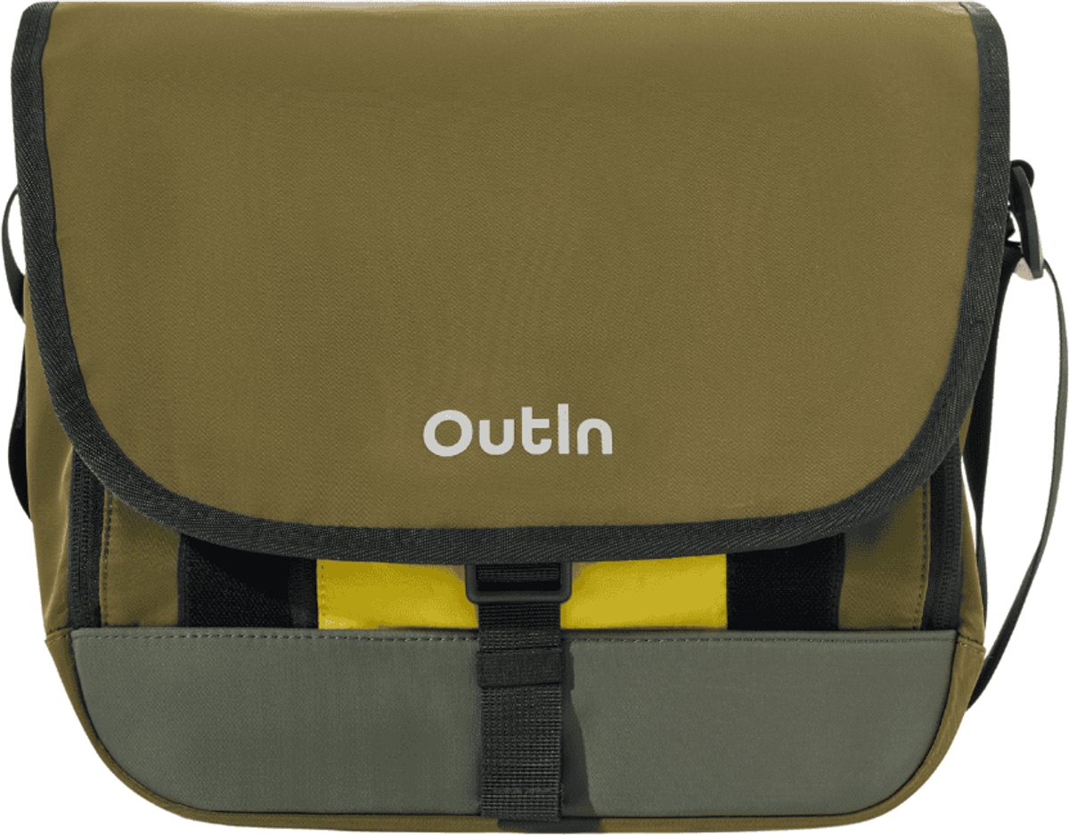 OutIn Flex Messenger Draagbare Koffietas | Geschikt Voor OutIn Nano Mino & Fino | Waterafstotend Nylon | 11 Inch Tabletvak | Crossbody Tas | Waterdicht Binnenvak | Reistas Voor Koffie Accessoires | Trolleyband | Fiets En Auto Gebruik
