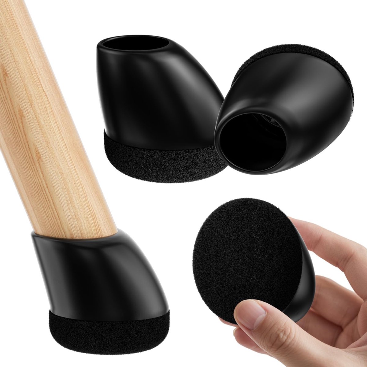 Zavio® Stoelpoot Beschermers - Sokken Viltjes - Anti Kras