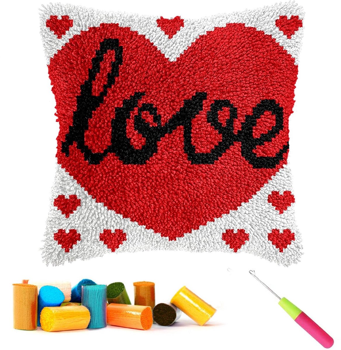 Omgoods - Latch Haak Kussen Kit voor Creatieve DIY Projecten