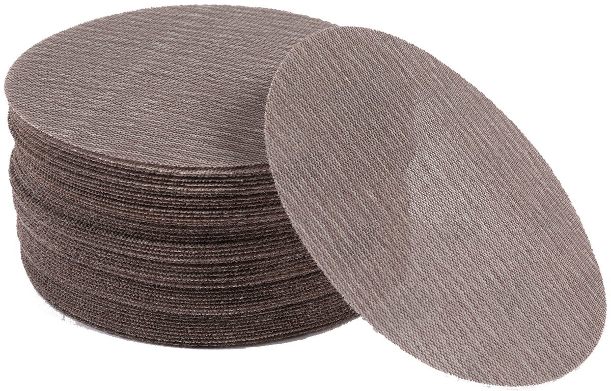Omgoods - 50 Stuks 6-inch Mesh Schuurdiscs 180 Grit voor Diverse Materialen