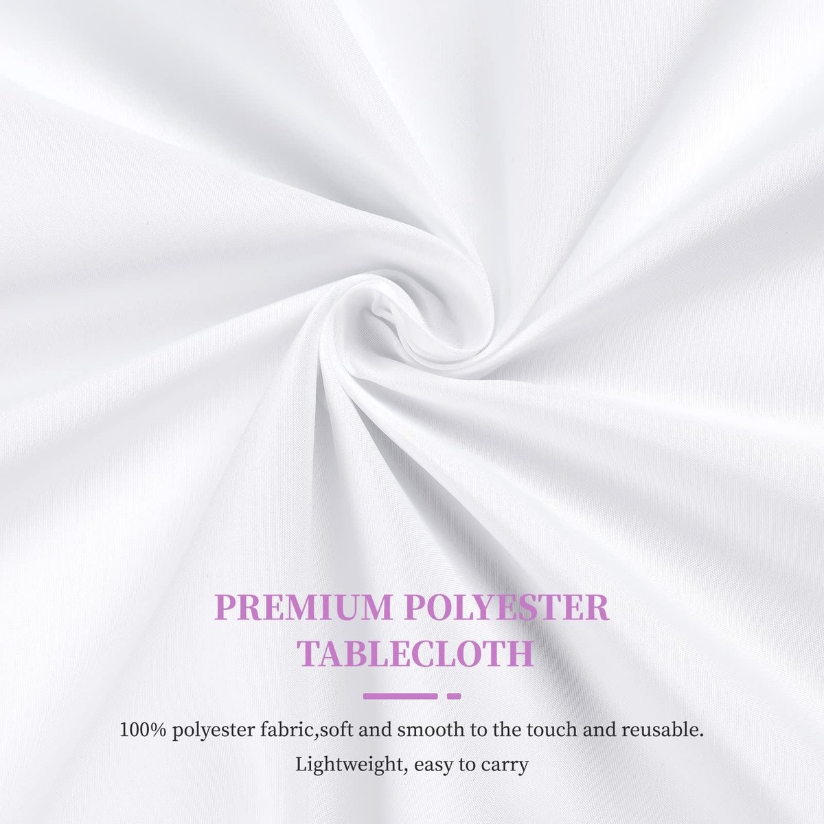 Omgoods - Set van 10 Witte Polyester Tafelkleed 60x102 Inch voor Feesten